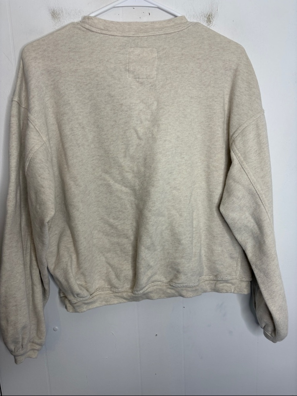 Aerie Sweater Womens XXS Minimalist Cream Crewneck Sweatshirt Casual Lounge - Picture 2 of 6